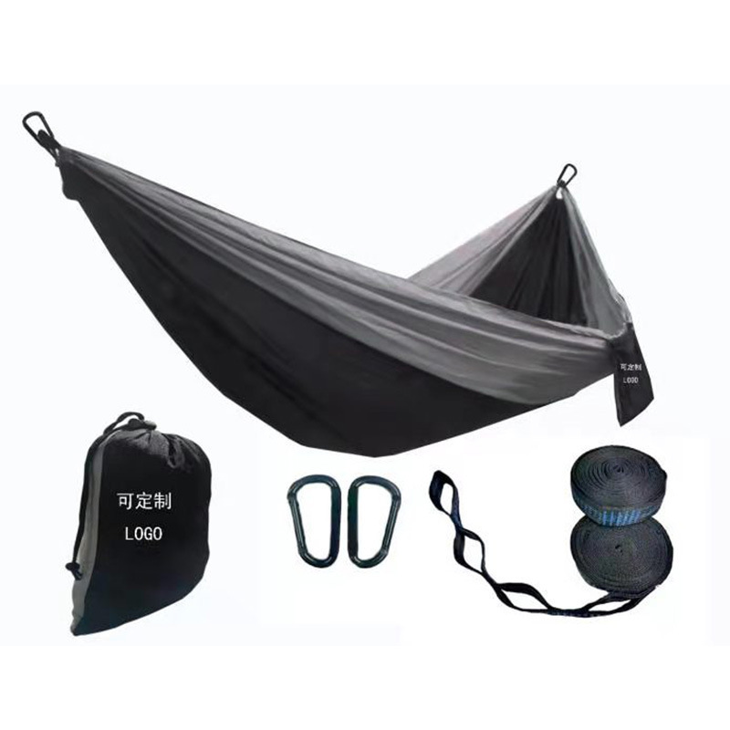 Outdoor Portable Camping Double Person Sturdy Nylon Ripstop Swings With Mosquito Net Hammock