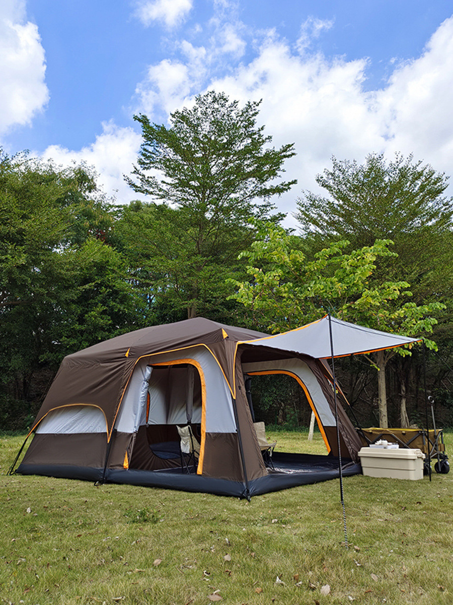 Tent outdoor camping two-room one-hall tent 6-8-12 people camping tent wholesale