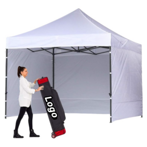 Custom Wholesale Heavy Duty Easy Pop up Canopy Tent with Party Patio Gazebo Removable Side Walls