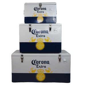 15L 20L Retro Metal corona Outdoor Personal Extra Retro Beer Cooler Box