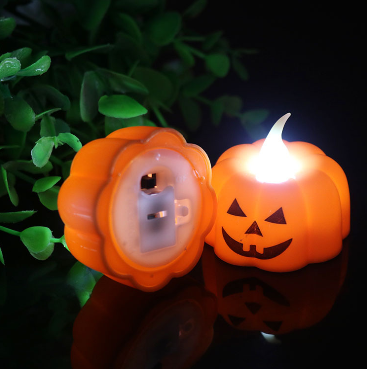 2020 Newest Pumpkin Light LED Pumpkin Candle Electric Candle Light Halloween Party Pumpkin Candle Light