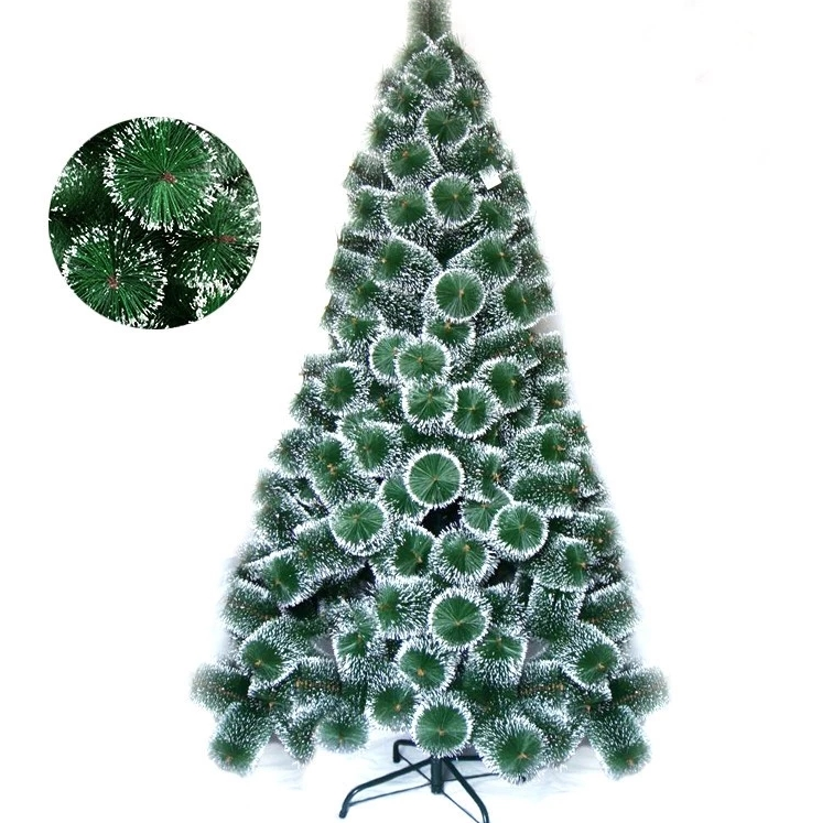 Yiwu Factory Christmas decoration PET pine needle snow effect christmas tree