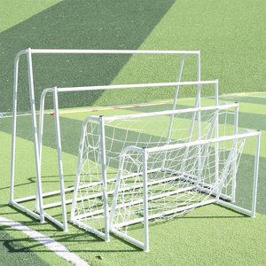 Factory Directly Sell Steel Metal Football Soccer Goals Professional Football Goal With Net