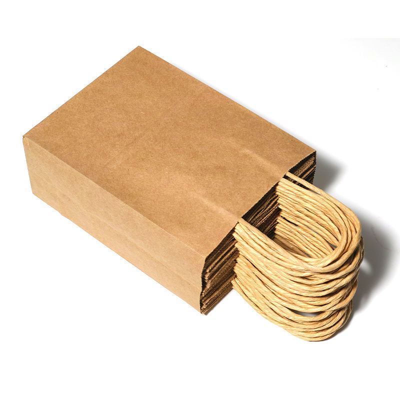 Custom Printed Portable Restaurant Takeout Sac En Papier Kraft Paper Food Bags