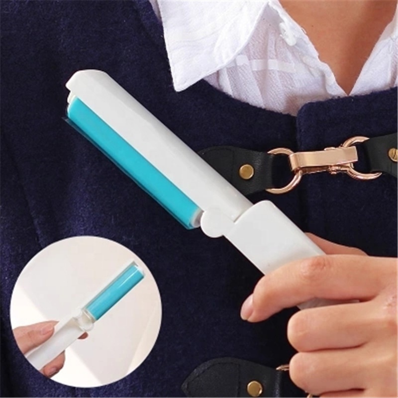 Foldable Brush Lint Sticky Rollers Travel hair adhesive Cloth roller dust hair removal brush roll washable Lint Roller