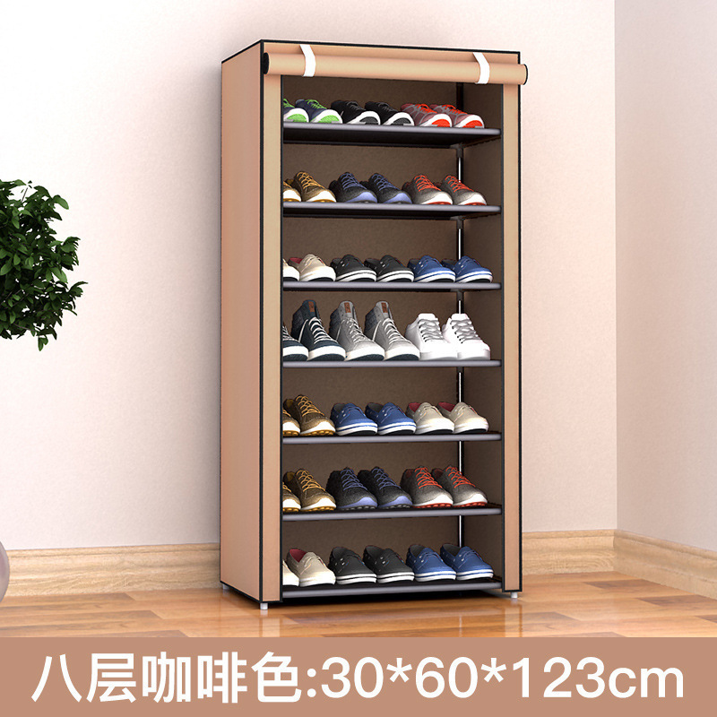 Simple Household Indoor Good-looking Multi-layer Dust-proof Net Red Storage Artifact Shoe Cabinet Shoe Rack