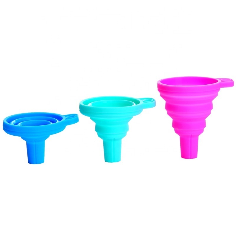 High Quality Silicone Collapsible Foldable Funnel