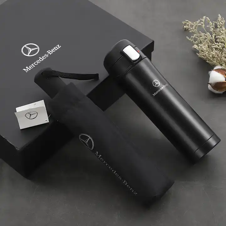 Company Promotional Gifts Custom Logo Souvenirs Gift Vacuum Flask Umbrella For Men Corporate Business Gift Set