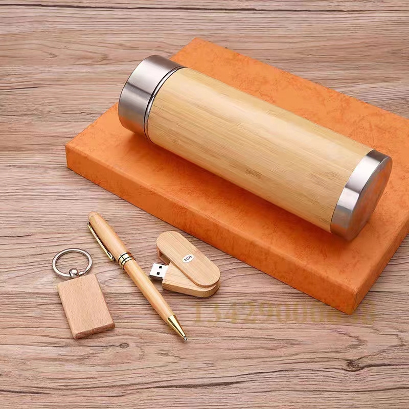 New Ideas For Small Business 2024 Unique Products To Sell Online 6 IN 1 Bamboo Gift Sets Corporate Items For Marketing