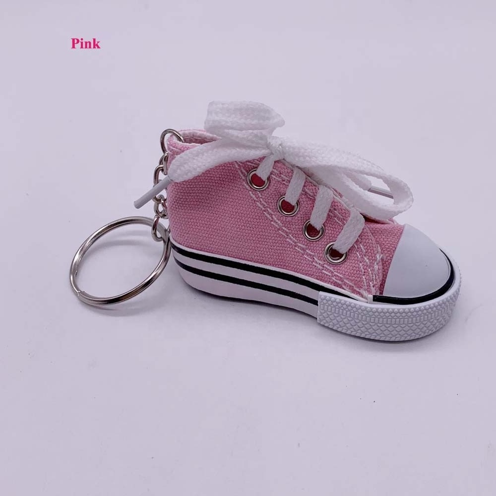 canvas shoes keychain keyring 3d sneaker shoe keychain