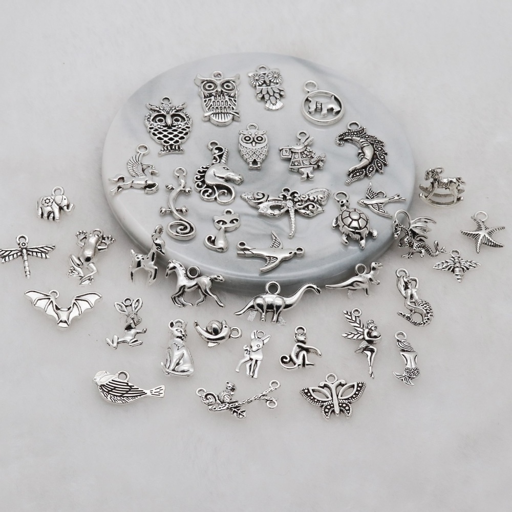 price per piece small alloy charms antique silver charms pendant for DIY bracelet earrings necklace making