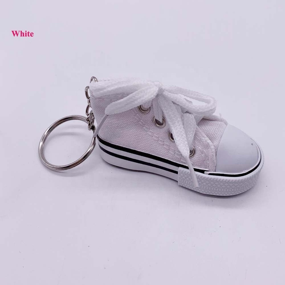 canvas shoes keychain keyring 3d sneaker shoe keychain