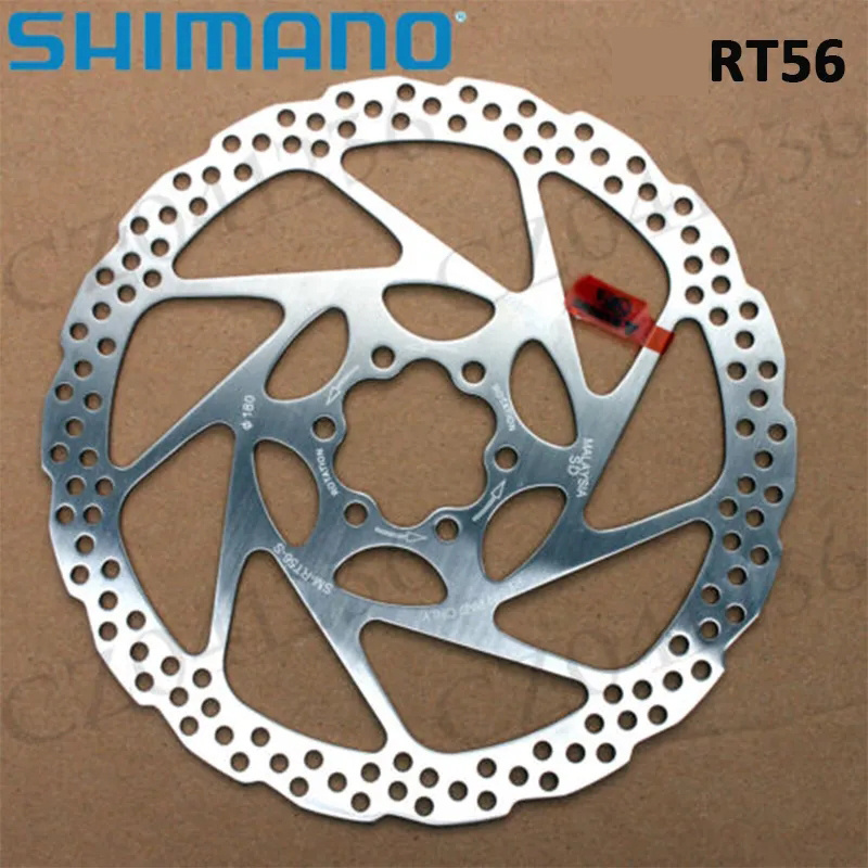 SHIMANO DEORE SM-RT56 Brake Rotor 160MM 180MM Mountain Bicycle Hydraulic Disc Brake Rotors with 6 Bolts for Resin Pad Bike Parts