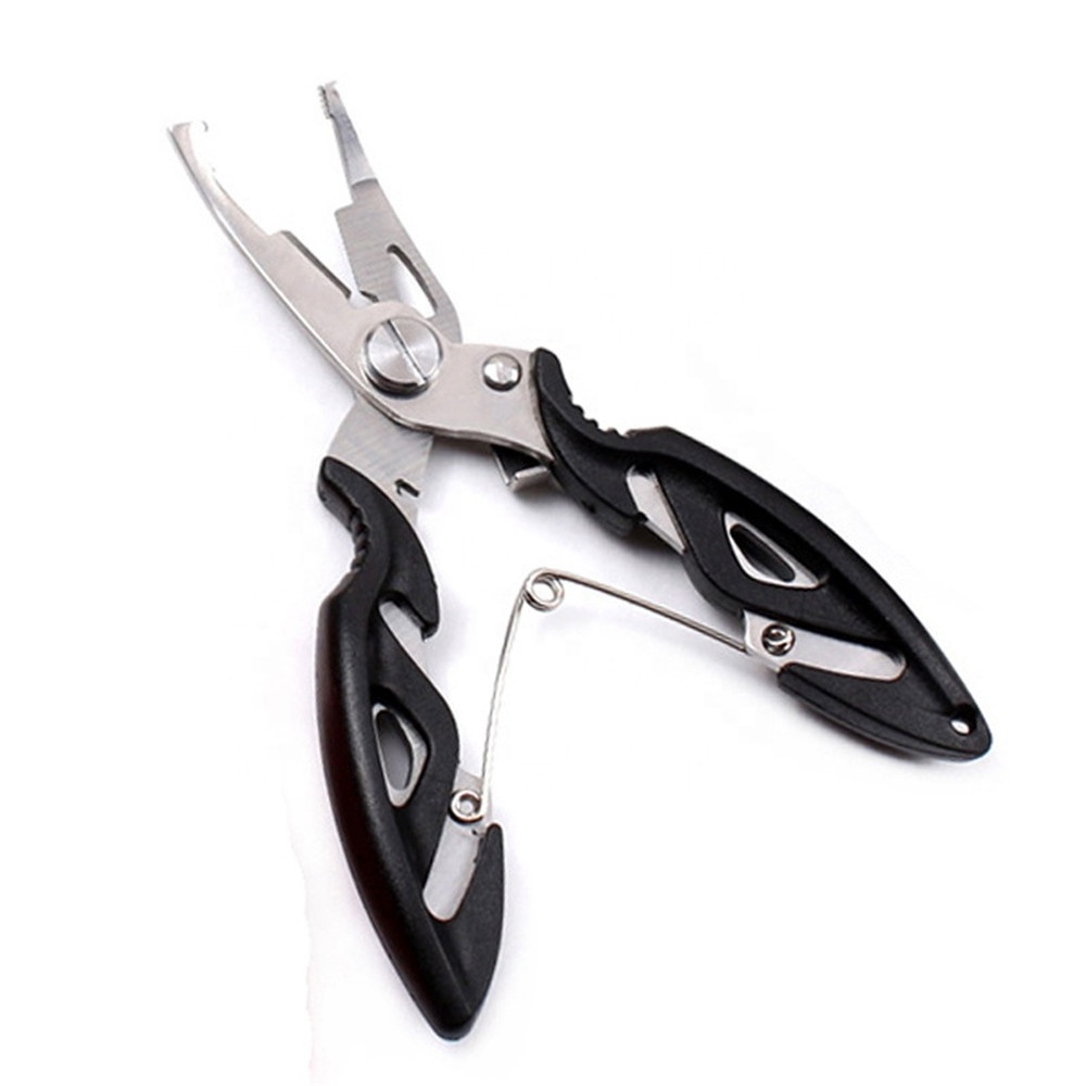 Multifunctional Fishing Plier Camping Secure Multi Tool Lip Grips Tackle Fish Tools bent nose fishing plier