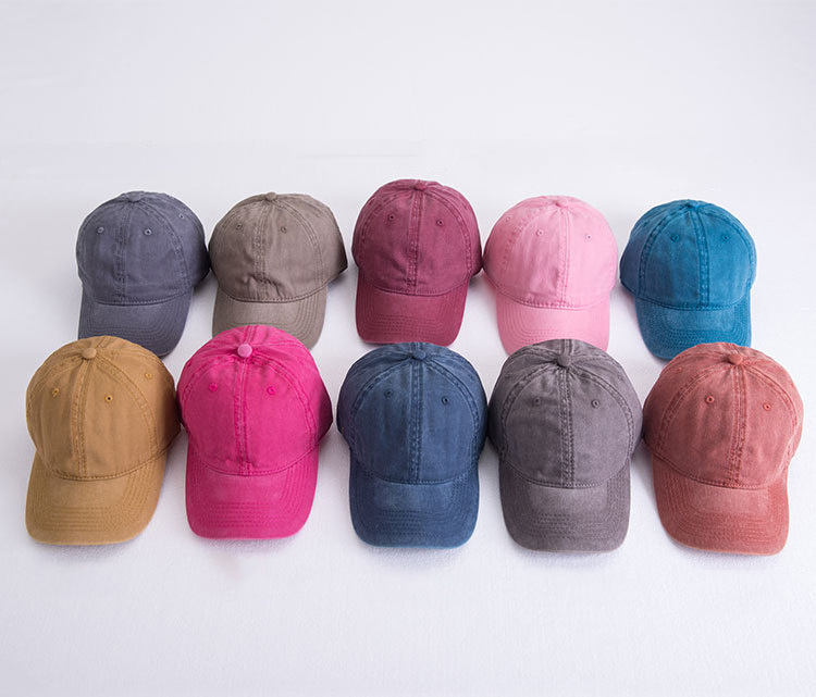 6-panel fashion custom logo baseball unstructured washed blank washed dad hat cap