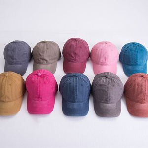 6-panel fashion custom logo baseball unstructured washed blank washed dad hat cap