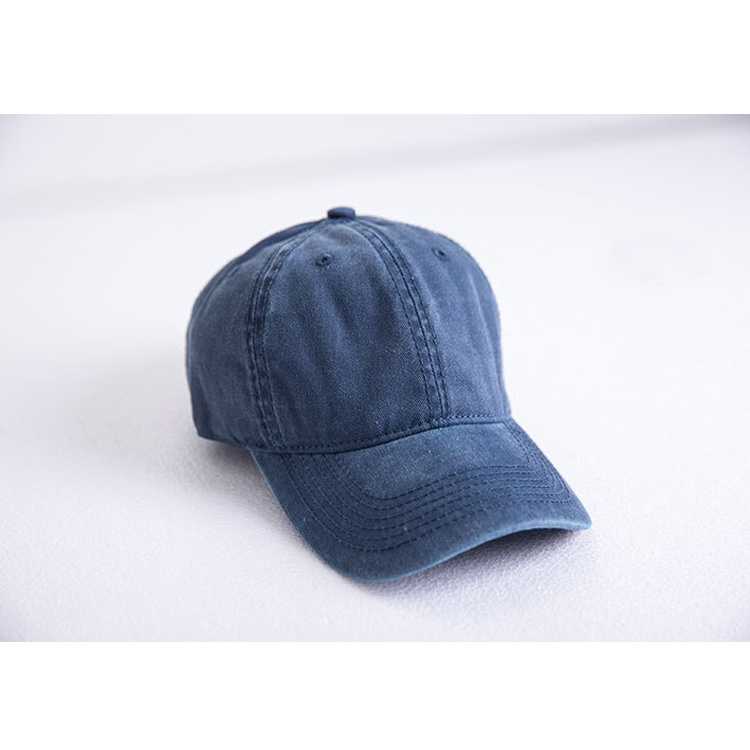 6-panel fashion custom logo baseball unstructured washed blank washed dad hat cap