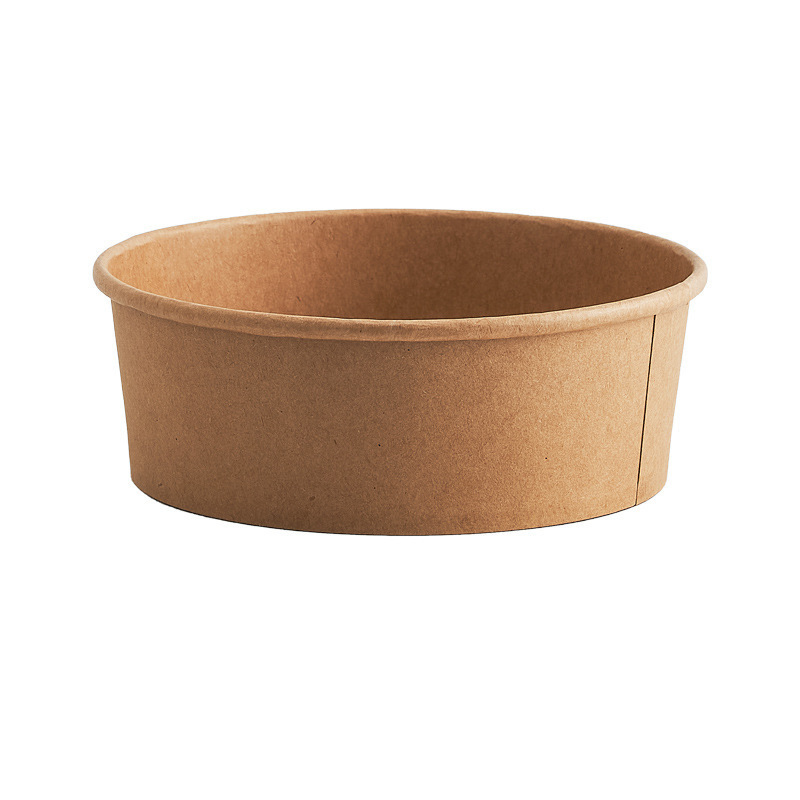 Food Paper Packaging Bowl Ramen Circular Bowl Disposable Take Out Salad Paper Bento Box