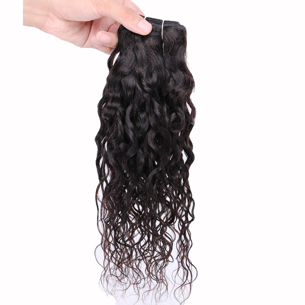 Wholesale Virgin Cuticle Aligned Bundles Human Hair Extension Vendor Wig Brazilian Nature Wave Closure