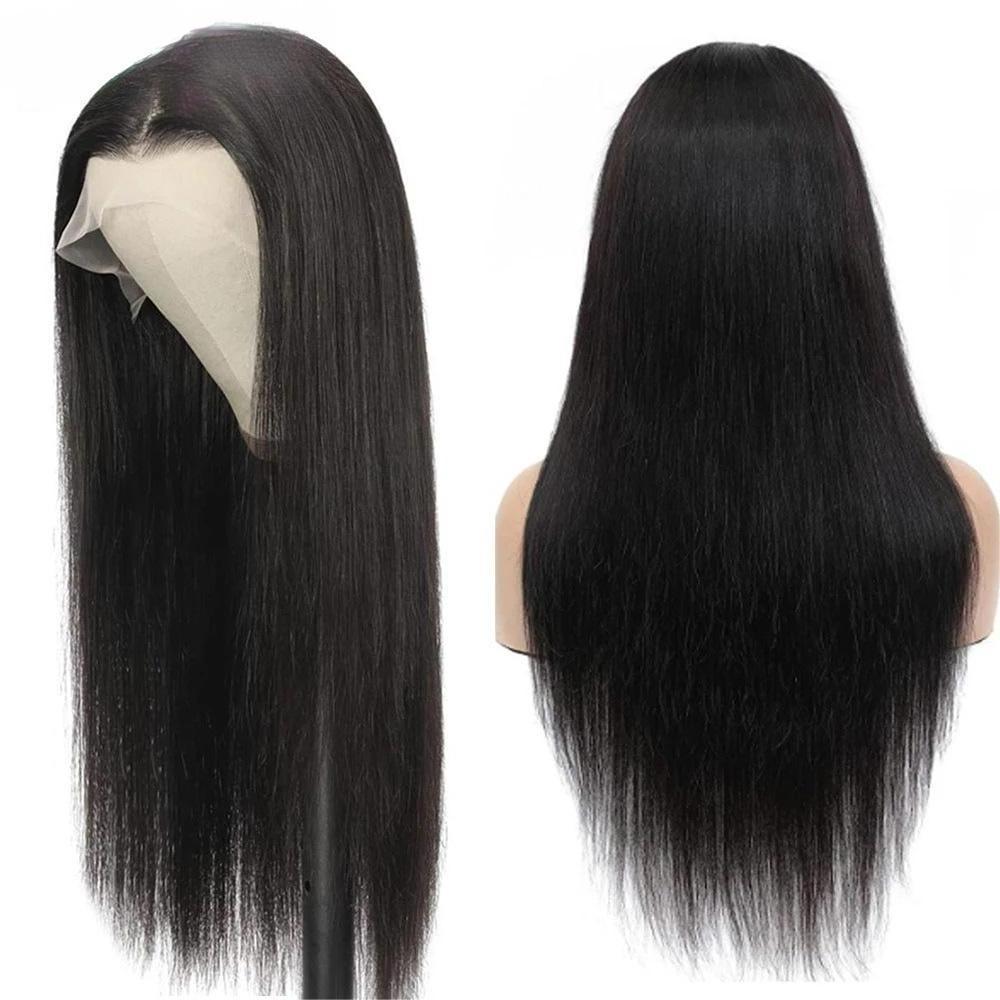 Human Hair Wig Virgin Brazilian Hair Wear And Go Glueless Human Hair Wig 360 Full Straight HD Lace Front Wig For Black Women