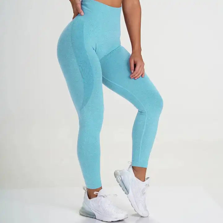 Custom Seamless High Waisted Contour Feels Like Skin Breathable Work Out Yoga Pants Fitness Nvgtn Sports Gym Tights Leggings