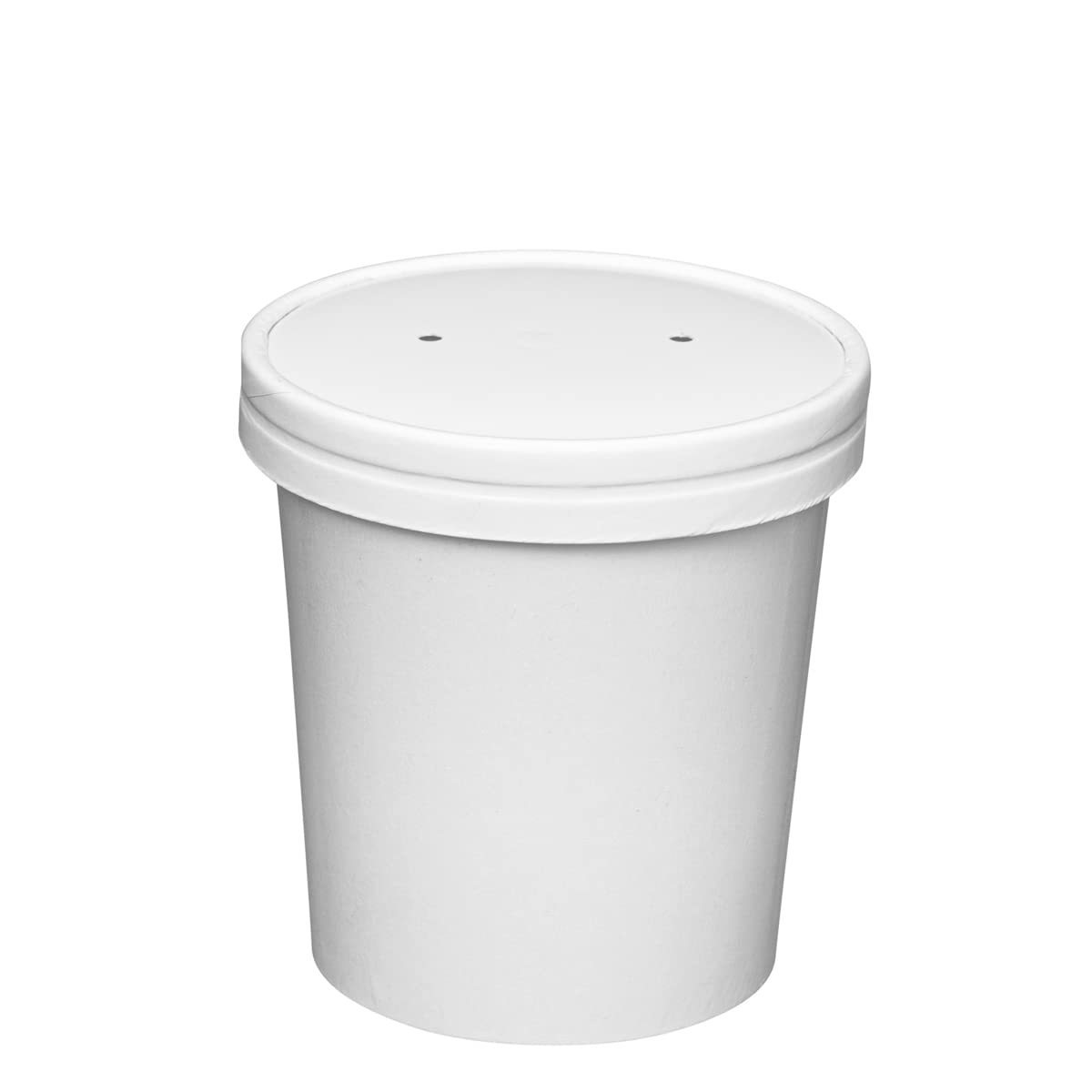 Paper Containers With Vented Lids, To Go Hot Soup Bowls, Disposable Ice Cream Cups