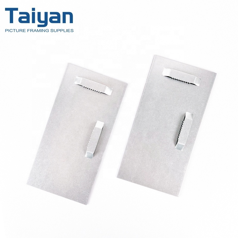 20X10CM Saw Tooth Picture No Nail Metal Sawtooth Joist Mirror Fixed Frame Self Fix Plate Swing Hanger