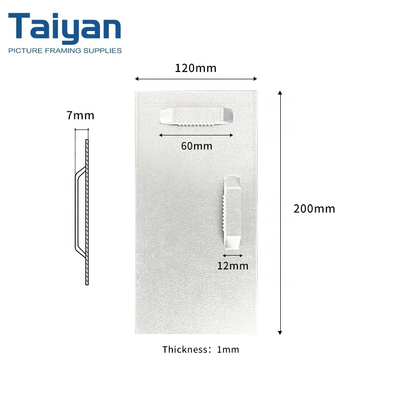 20X10CM Saw Tooth Picture No Nail Metal Sawtooth Joist Mirror Fixed Frame Self Fix Plate Swing Hanger