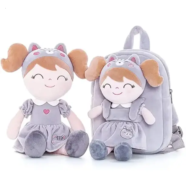 High Quality Plush Backpack Doll Cute Girl Plush Bag Backpacks For School