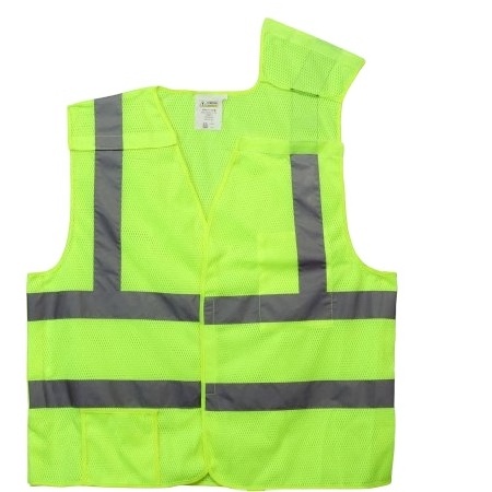 Class II Lime Breakaway Vest with 2