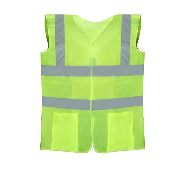 children red hi-vis reflective safety vest with custom logo