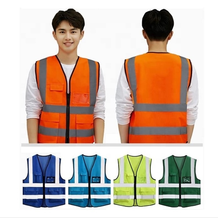 Wholesale Bulk Reflective Night Neon Orange Safety Vests