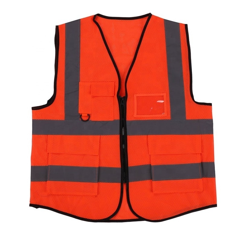 night safety custom mesh fabric running vest Reflective Vest Fluorescent Safety Vests High Visibility Waistcoat Reflective