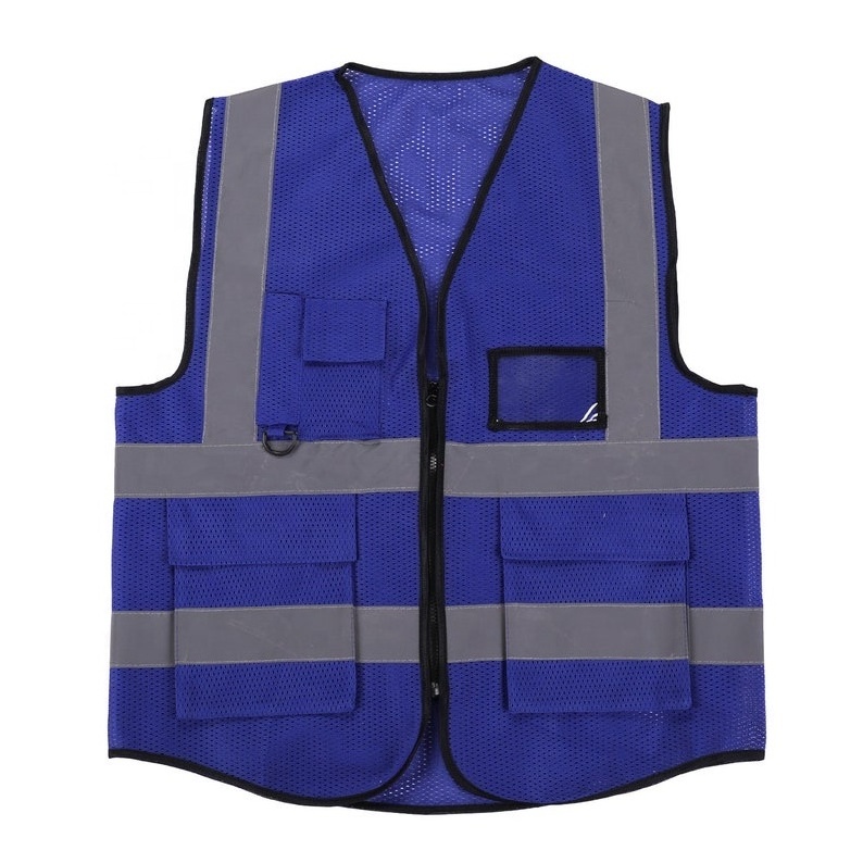 night safety custom mesh fabric running vest Reflective Vest Fluorescent Safety Vests High Visibility Waistcoat Reflective