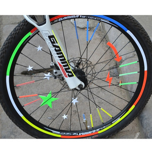 Waterproof Reflective Rim Strip Tape Decor Bike Wheel Sticker