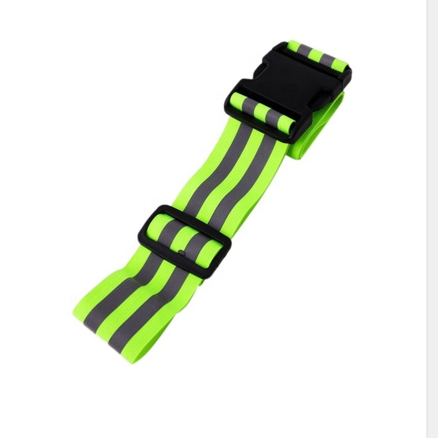 Adjustable Reflective Vest Running belts , road bike safety elastic vest , safety vest belt