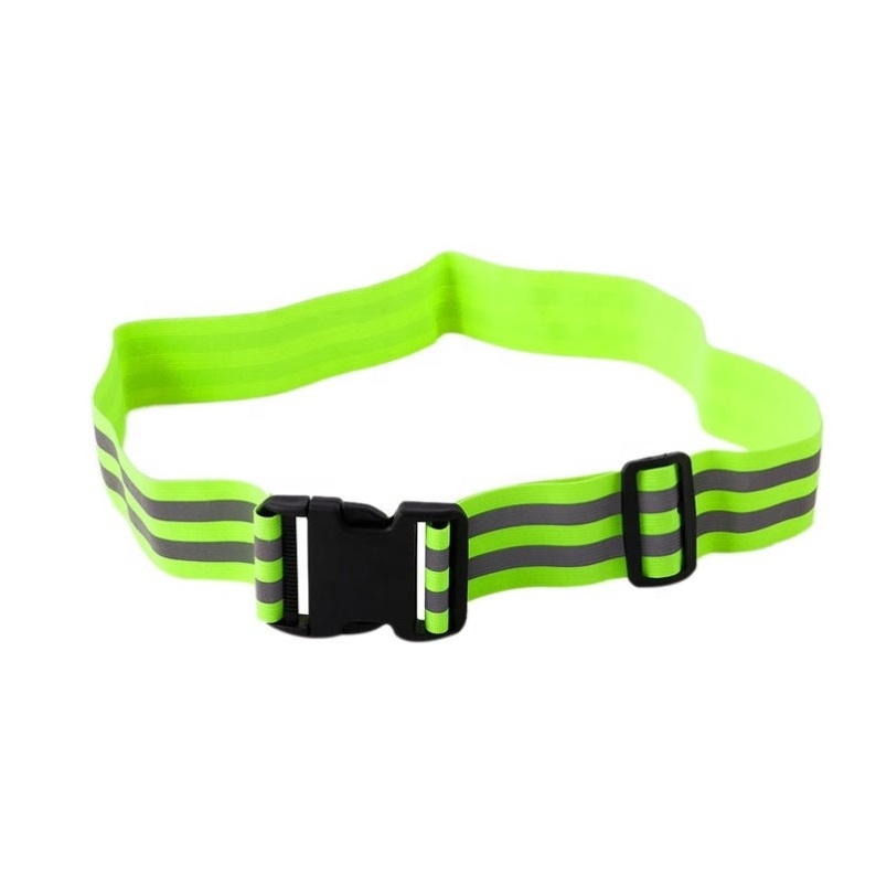 Adjustable Reflective Vest Running belts , road bike safety elastic vest , safety vest belt