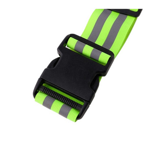 Adjustable Reflective Vest Running belts , road bike safety elastic vest , safety vest belt