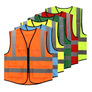 Safety Vest Reflective stripes Class 2 multi-color Vest Bright Construction Workwear for men and women