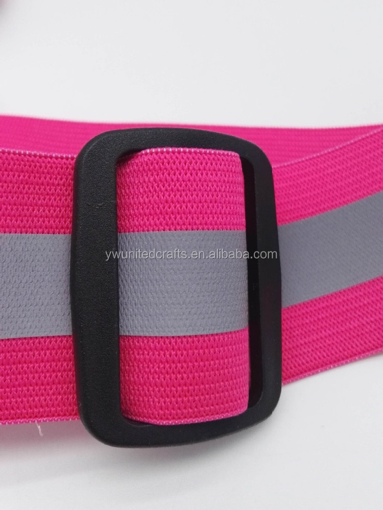 Pink High-visi abiliaty Safety Elastic reflective  Vest