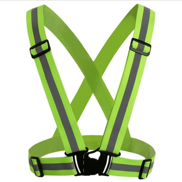 Custom Elastic Band Night Runner Saftey Reflective Vest