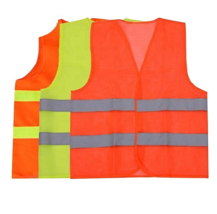 Customizable Road Safety Orange Reflective working suit Hi Vis Viz High Visibility Reflective Safety Vest Waistcoats Jacket