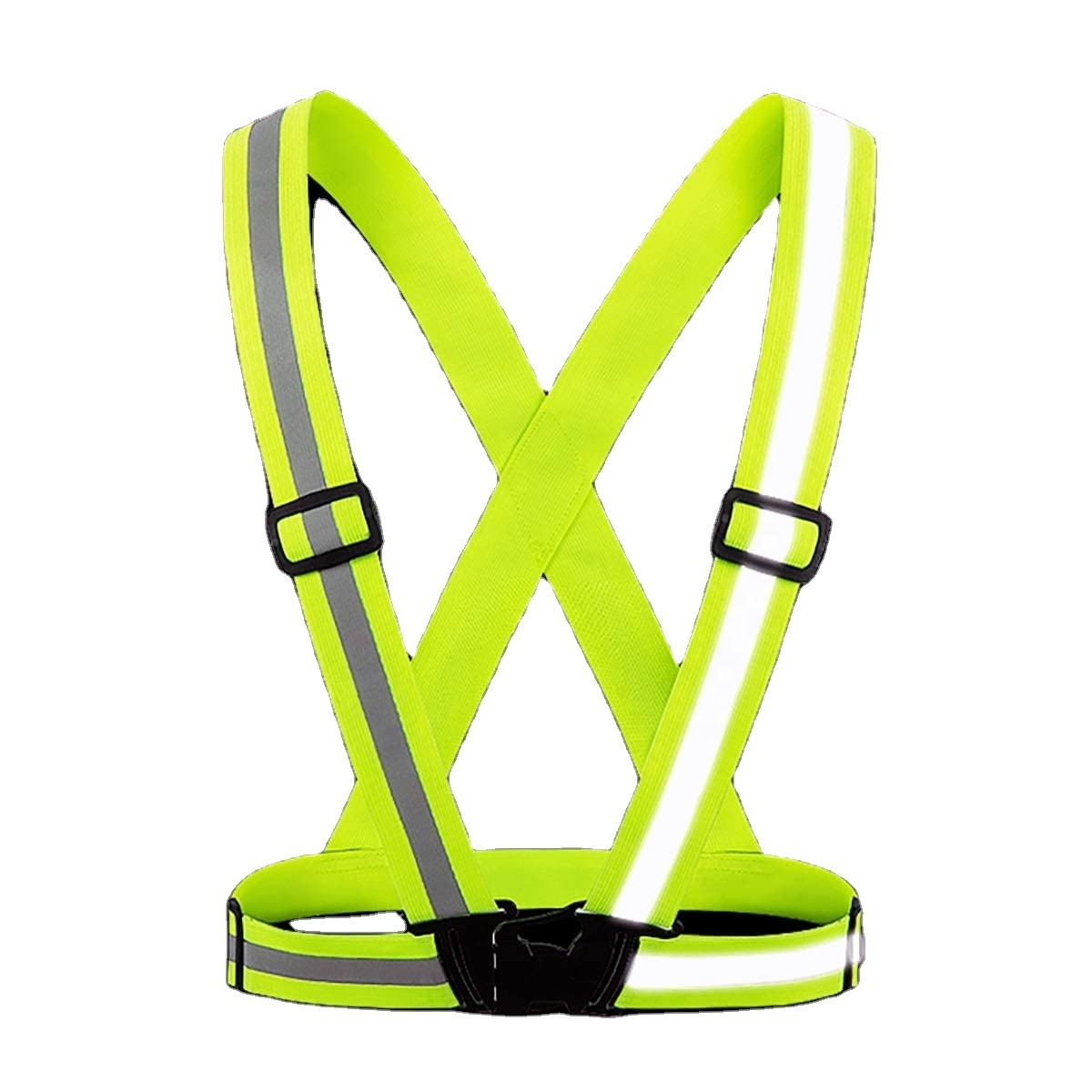 Elastic Reflective Vest for Running at Night High Visibility Safety Reflective Buckle Adjustable Reflective Belt High Visibility