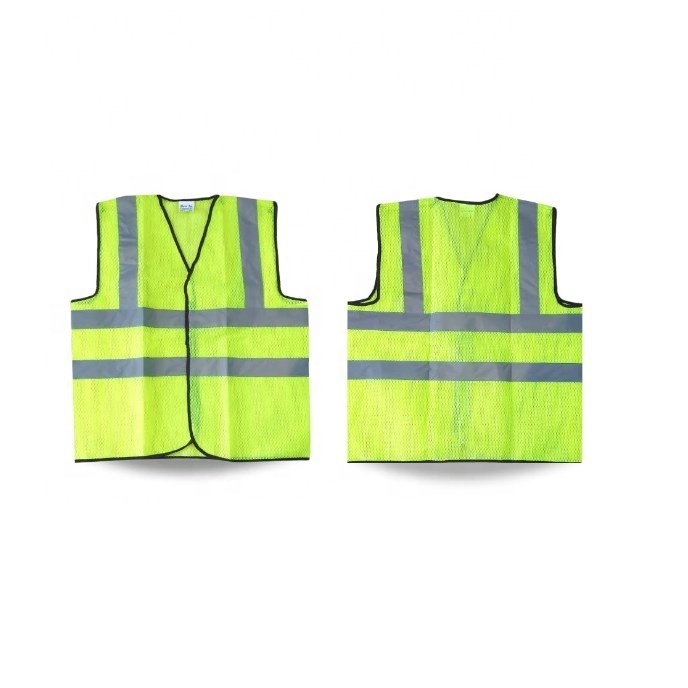 Custom fluo reflective tape safe worker vest for wholesale