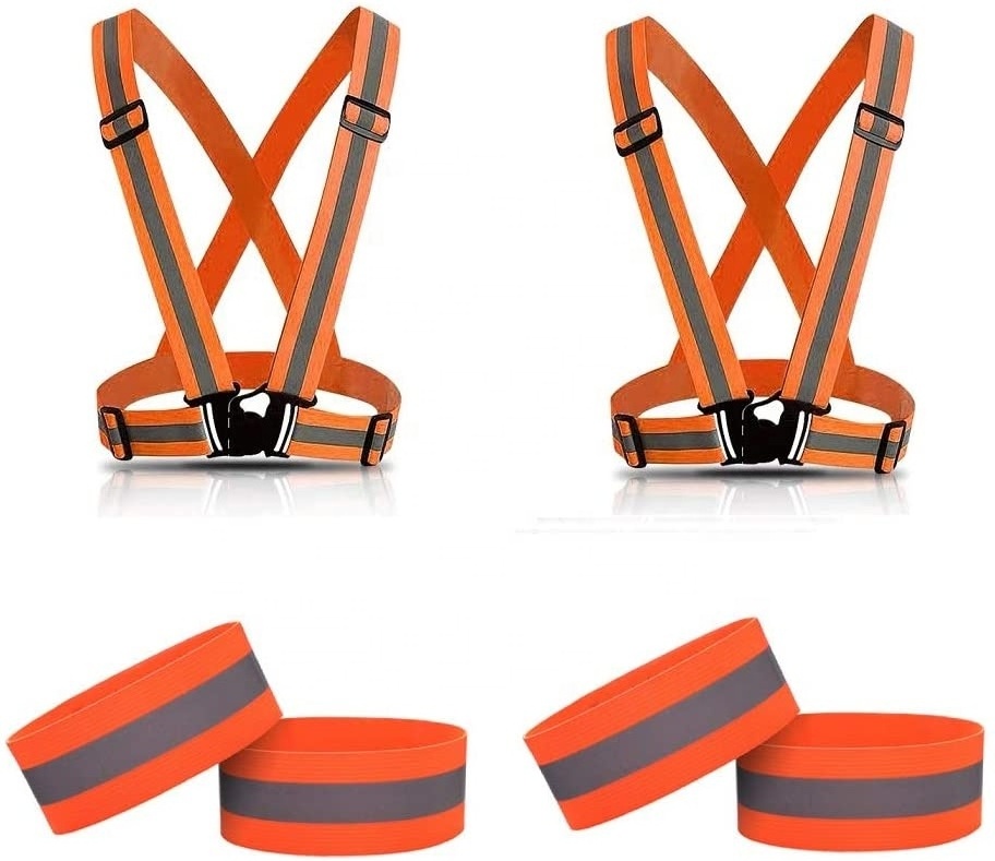 Work Suspenders for Men Heavy Duty Reflective Safety Suspenders Tool Belt Suspenders with X-Back 2