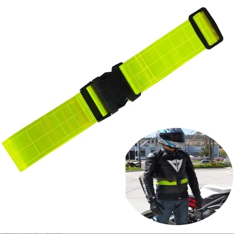 China supplier cheap orange pvc Reflective Running Belt Reflective Wristbands High Visibility Straps - Hi Vis Reflective Running