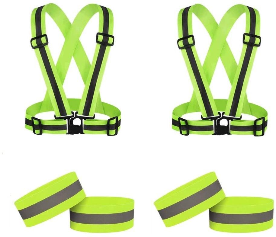 Work Suspenders for Men Heavy Duty Reflective Safety Suspenders Tool Belt Suspenders with X-Back 2