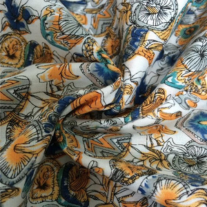 Organic Cotton Lining Print Fabric with New Wholesale Poplin Floral Patterns, Perfect for Dress Making