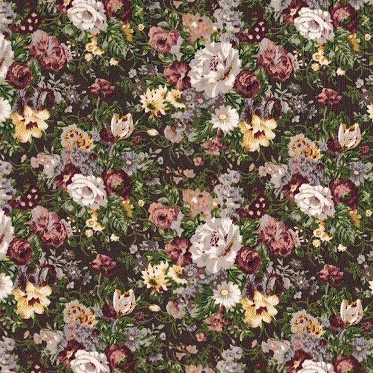 Organic Cotton Lining Print Fabric with New Wholesale Poplin Floral Patterns, Perfect for Dress Making