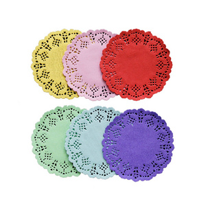 Assorted Sizes food greaseproof paper Round Paper Lace Table Doilies  doilies Party Disposable Decoration Placemat